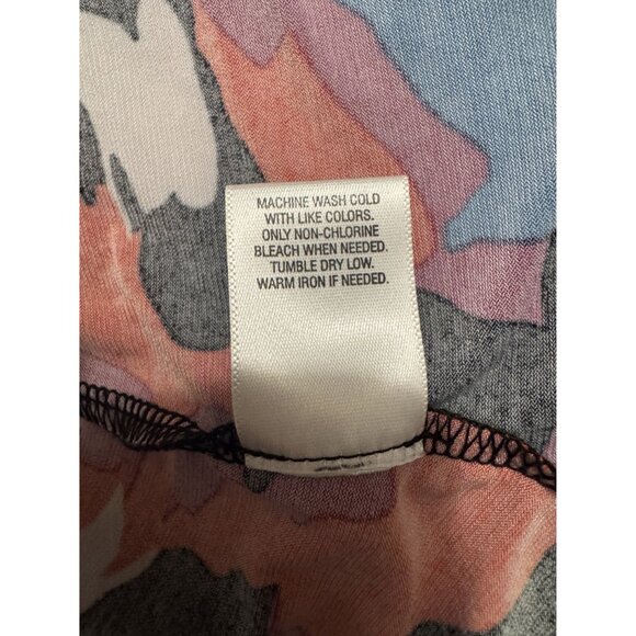 Roz & Ali Vibrant Floral Print Scoop Neck Shift Dress Size XL All-Season Office - Picture 7 of 7